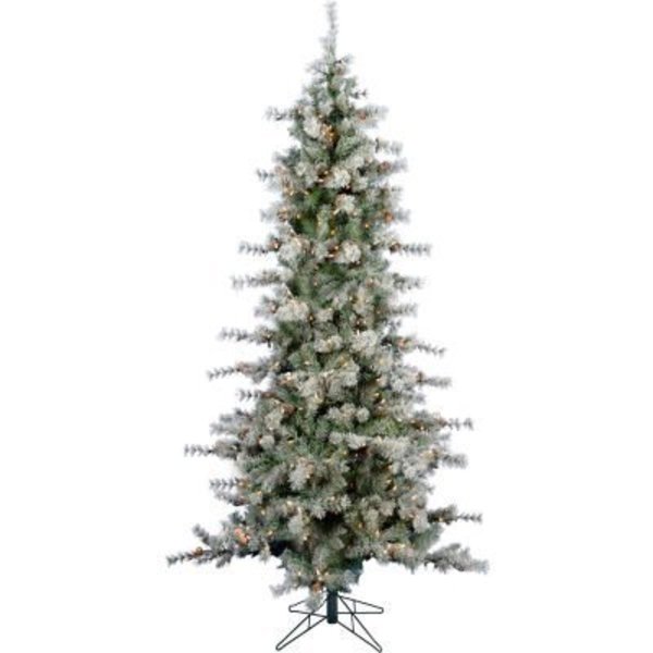 Almo Fulfillment Services Llc Fraser Hill Farm Artificial Christmas Tree - 7.5 Ft. Buffalo Fir Slim - 8F Clear LED Lights FFBF075-5SN